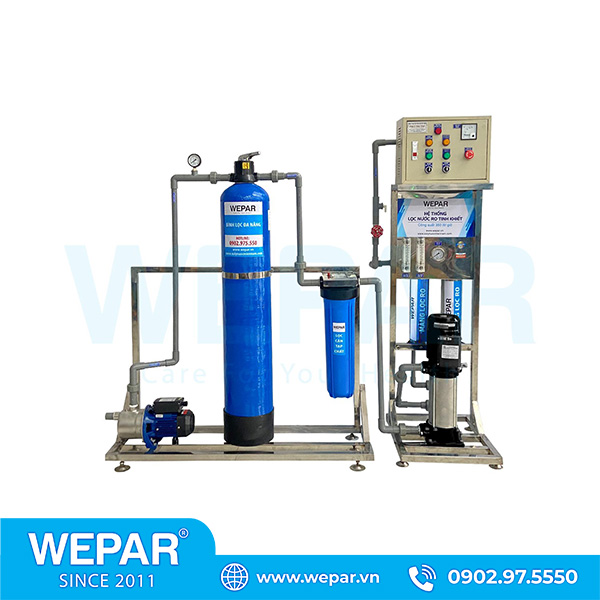 hệ thống máy lọc nước nhiễm mặn 400l -500 L/H.