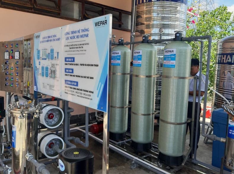Hệ thống lọc nước RO công nghiệp xử lý nước nhiễm mặn hiệu quả