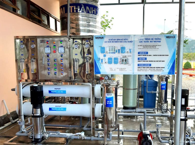 Hệ thống xử lý nước nhiễm mặn phục vụ tưới tiêu cây trồng