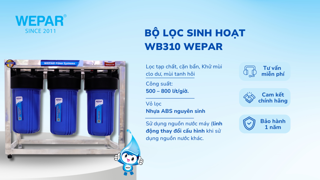 Bộ lọc nước máy sinh hoạt WB310