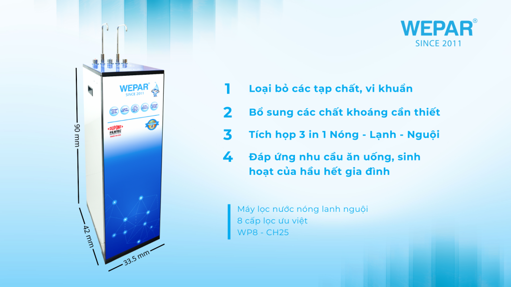 máy lọc nước nóng lạnh WP8 - CH25