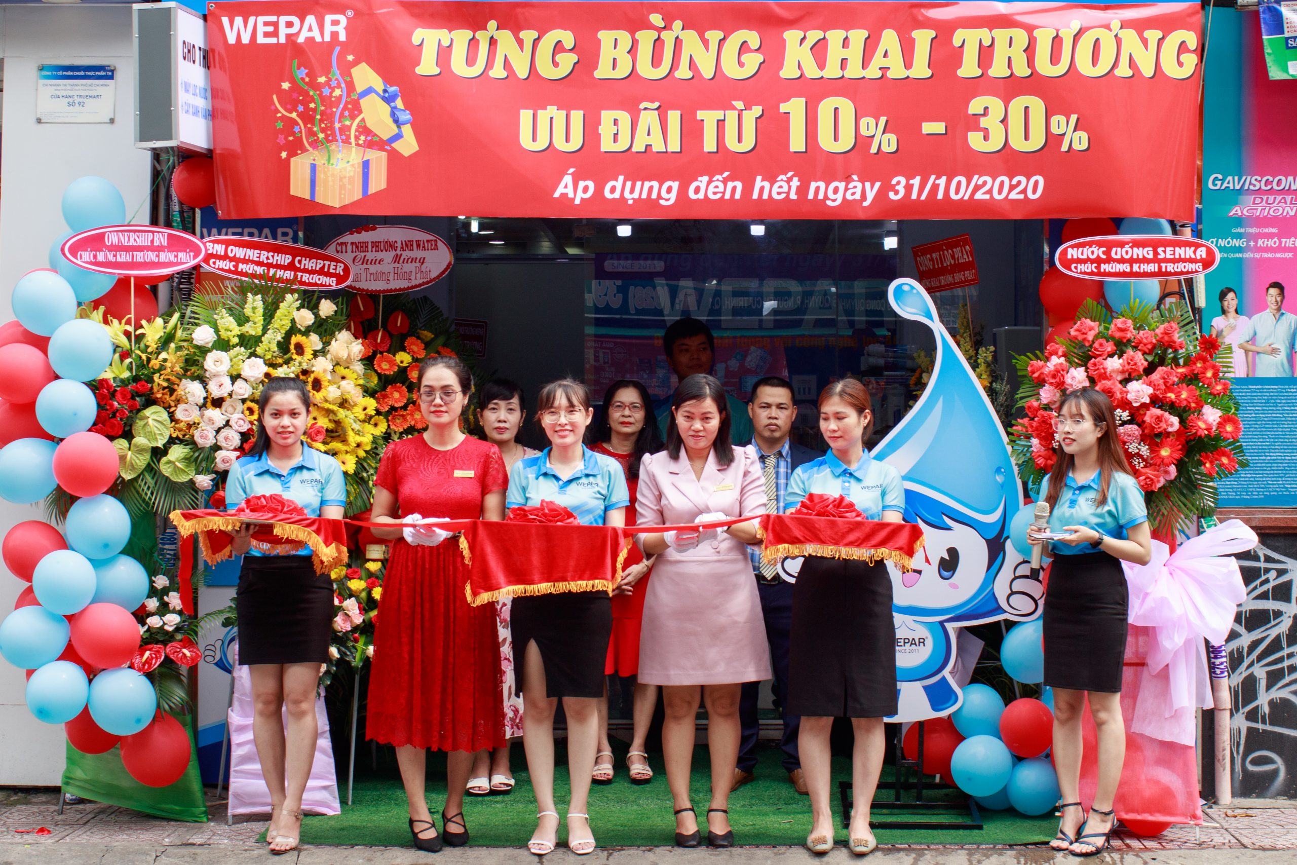 Hình ảnh khai trương Showroom WEPAR tại 220 Cống Quỳnh, Quận 1