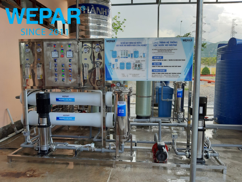 Lắp đặt hệ thống lọc nước nhiễm mặn cho Công ty Truyền Tải Điện 3 - Phan Thiết, Bình Thuận