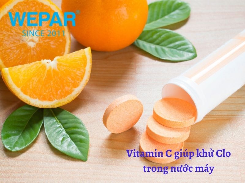 Sử dụng Vitamin C để khử Clo dư trong nước.