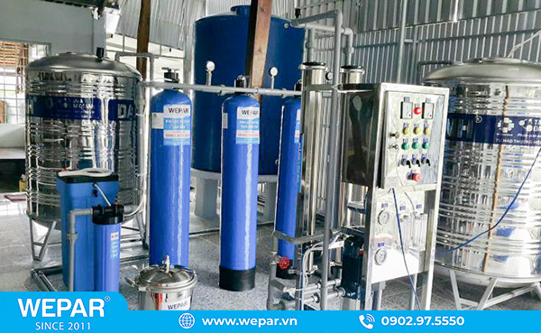 Hệ thống lọc nước RO đóng bình chai công suất 600-700 l/h
