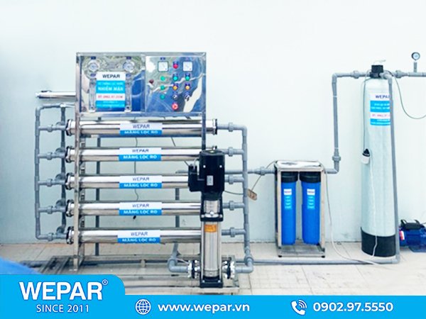 hệ thống máy lọc nước nhiễm mặn 1000l Model PB1000LPH 1000 lít/giờ