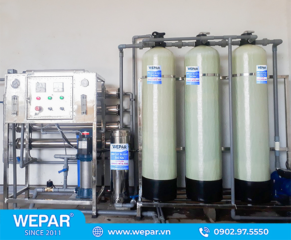 Hệ thống lọc nước RO đóng bình chai công suất 1200 l/h