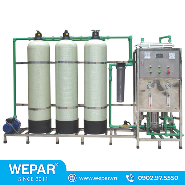 Hệ thống lọc nước RO đóng bình chai công suất 900 l/h
