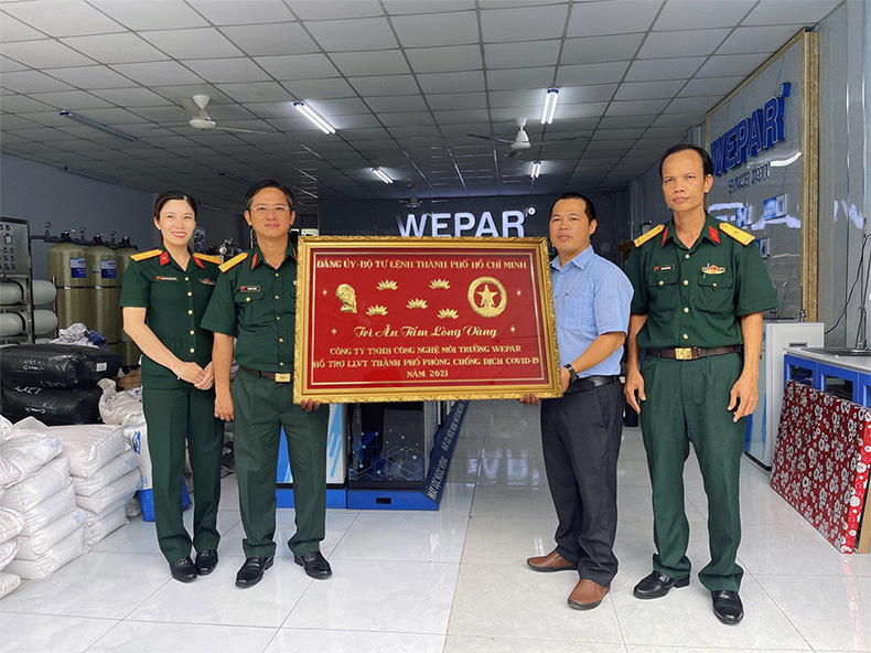 Bộ Tư lệnh TPHCM chúc mừng WEPAR ngày Doanh nhân Việt Nam