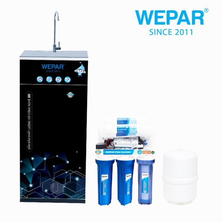 Máy lọc nước RO 8 cấp WEPAR làm mềm nước Model: WP8-ST – Tủ KCL 3D