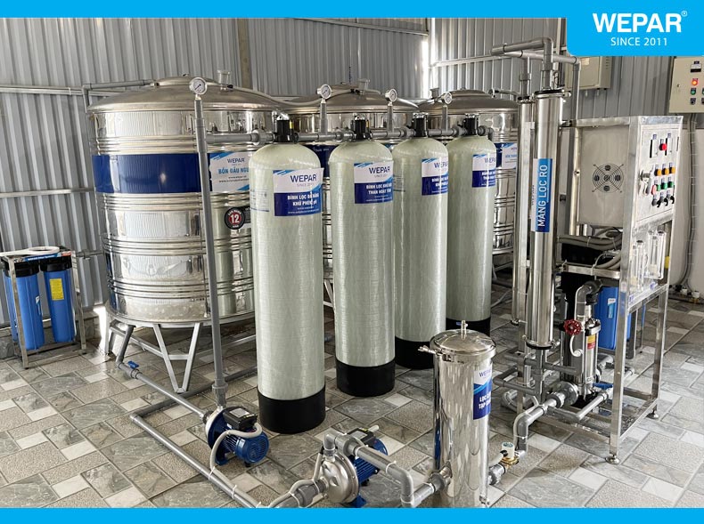 Các loại thiết bị trong hệ thống sản xuất nước đóng bình đóng chai