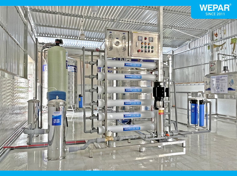 Công nghệ RO lọc nước sản xuất nước đóng bình đóng chai.