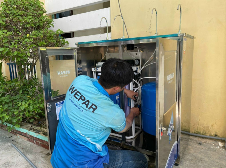 Cách lắp van đường nước thải máy lọc nước đơn giản