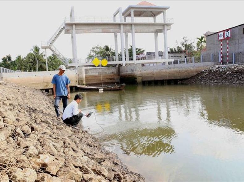 Hơn 100.000 hộ dân bị ảnh hưởng nhiễm mặn ở Bến Tre, Tiền Giang