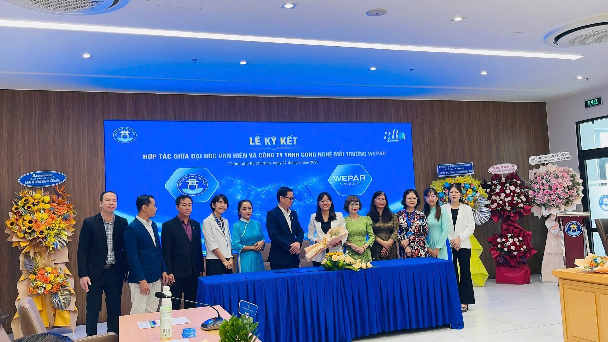 Lễ ký kết hợp tác giữa Đại học Văn Hiến và Công ty WEPAR