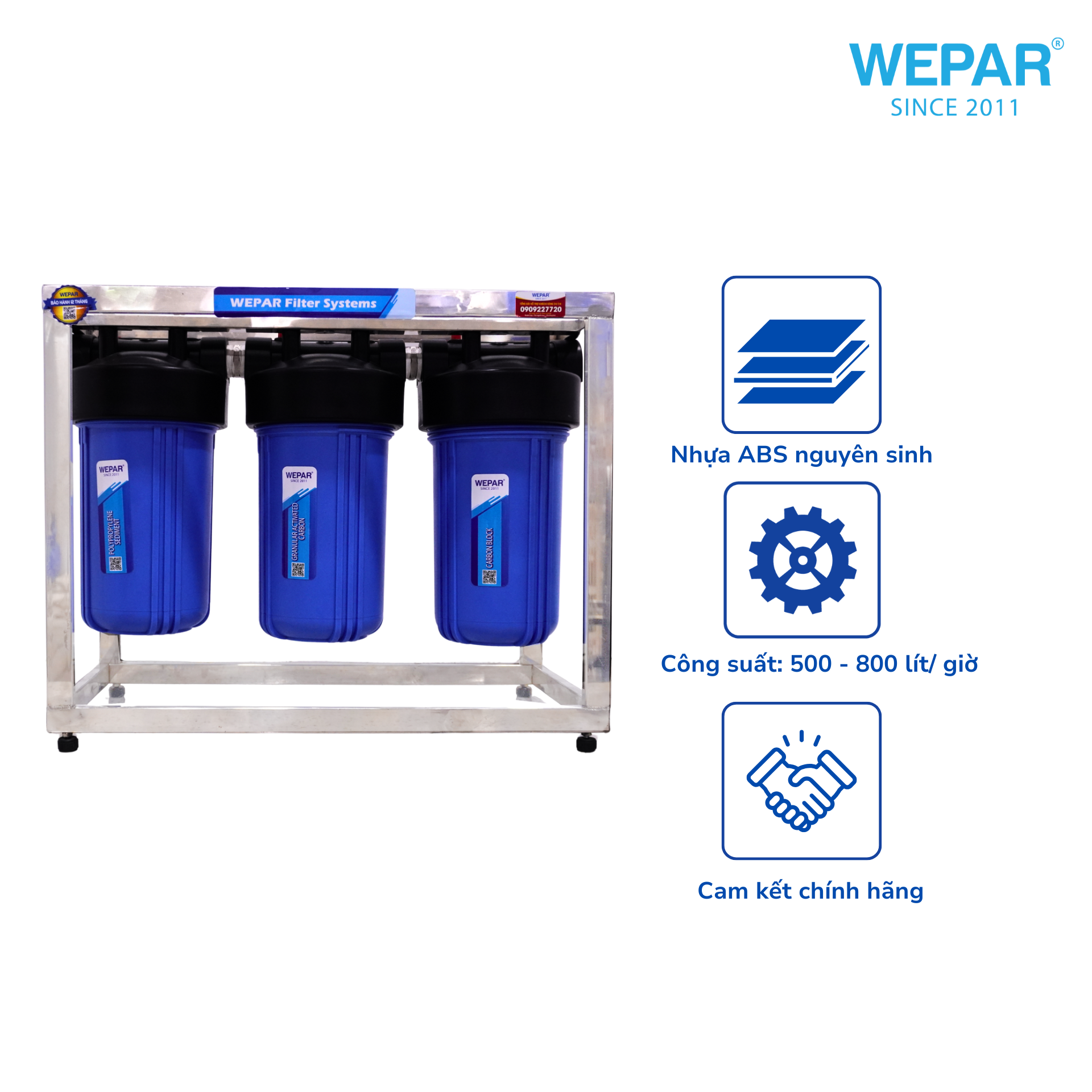 BỘ LỌC NƯỚC MÁY SINH HOẠT WB310 WEPAR