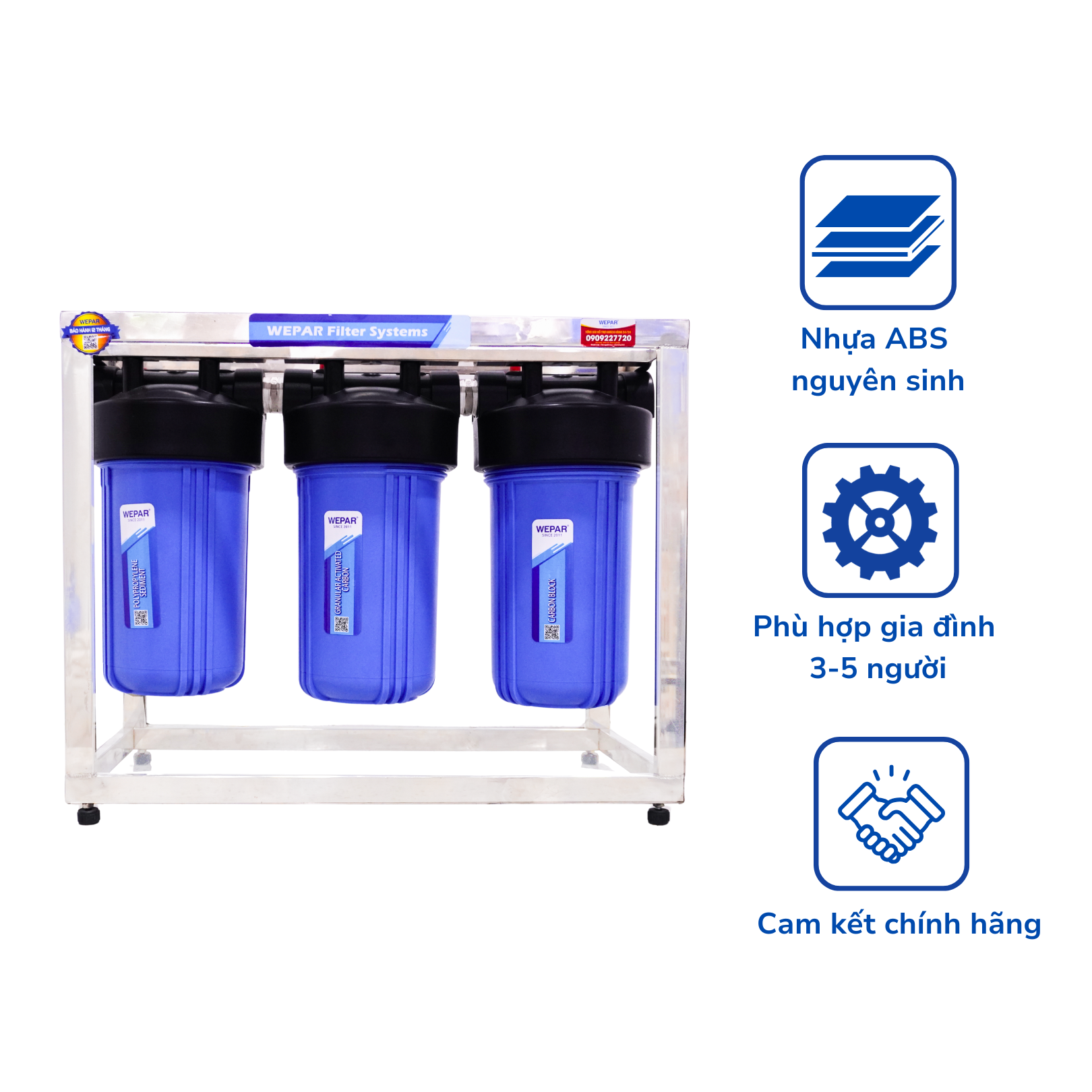 BỘ LỌC NƯỚC MÁY SINH HOẠT WB310 WEPAR